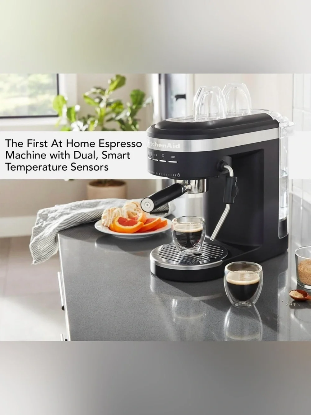 KitchenAid Semi-Automatic Espresso Machine Black Matte